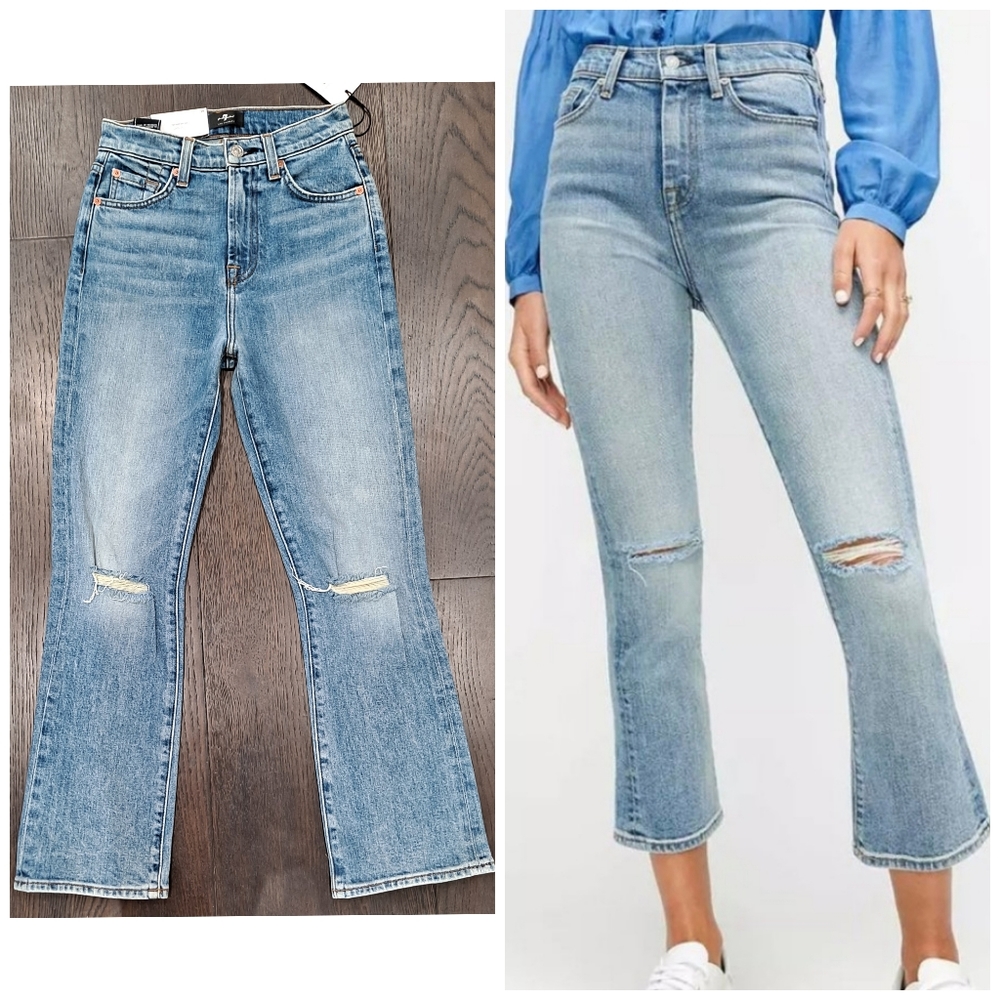 7 FAM High waist slim kick